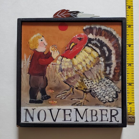 Nancy Thomas November Plaque from her "Children's Series" dated 2004 (Turkey) - Picture 2 of 8